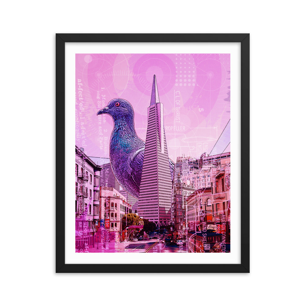 Bird In The City (18 x 24 in)