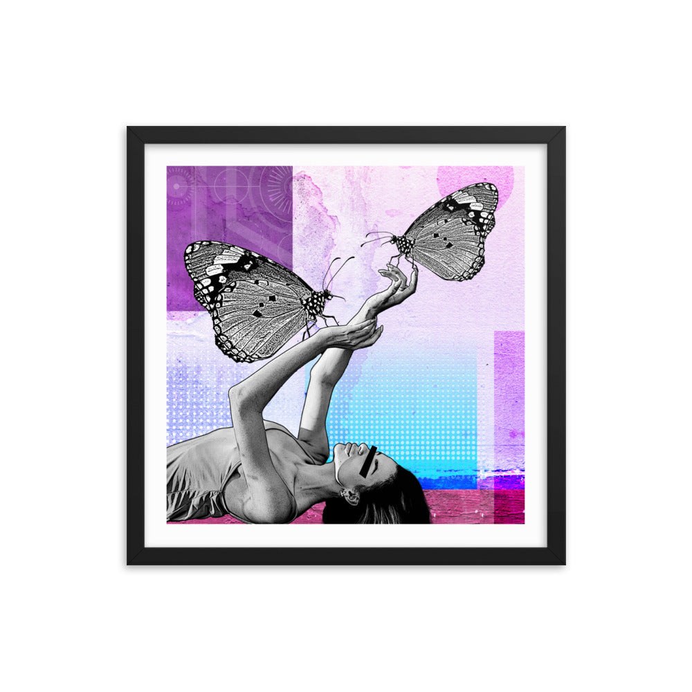 Butterfly Charmer (18 x 18 in)