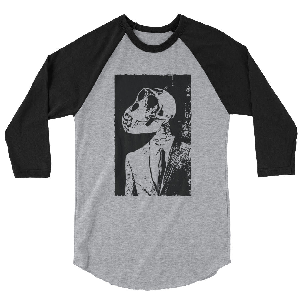 Monkey Skull 3/4 sleeve raglan shirt